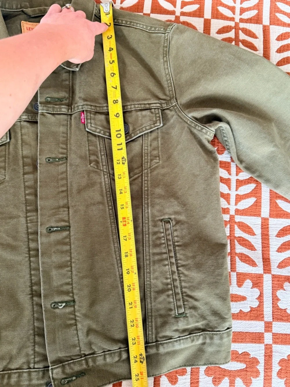 Levi's Olive Utility Denim Jacket - Picture 8 of 8